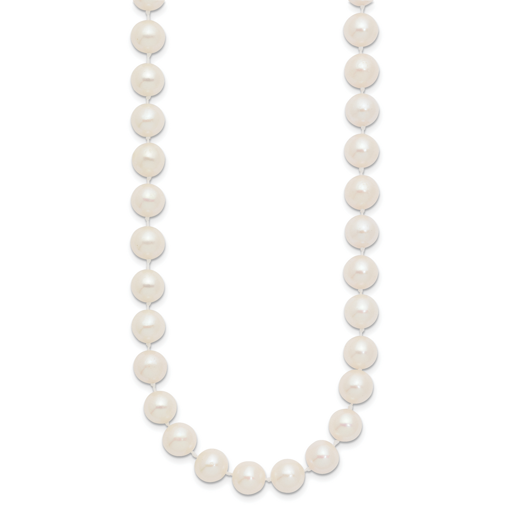 14K Gold Filled 8-9mm White Cultured Freshwater Pearl Necklace