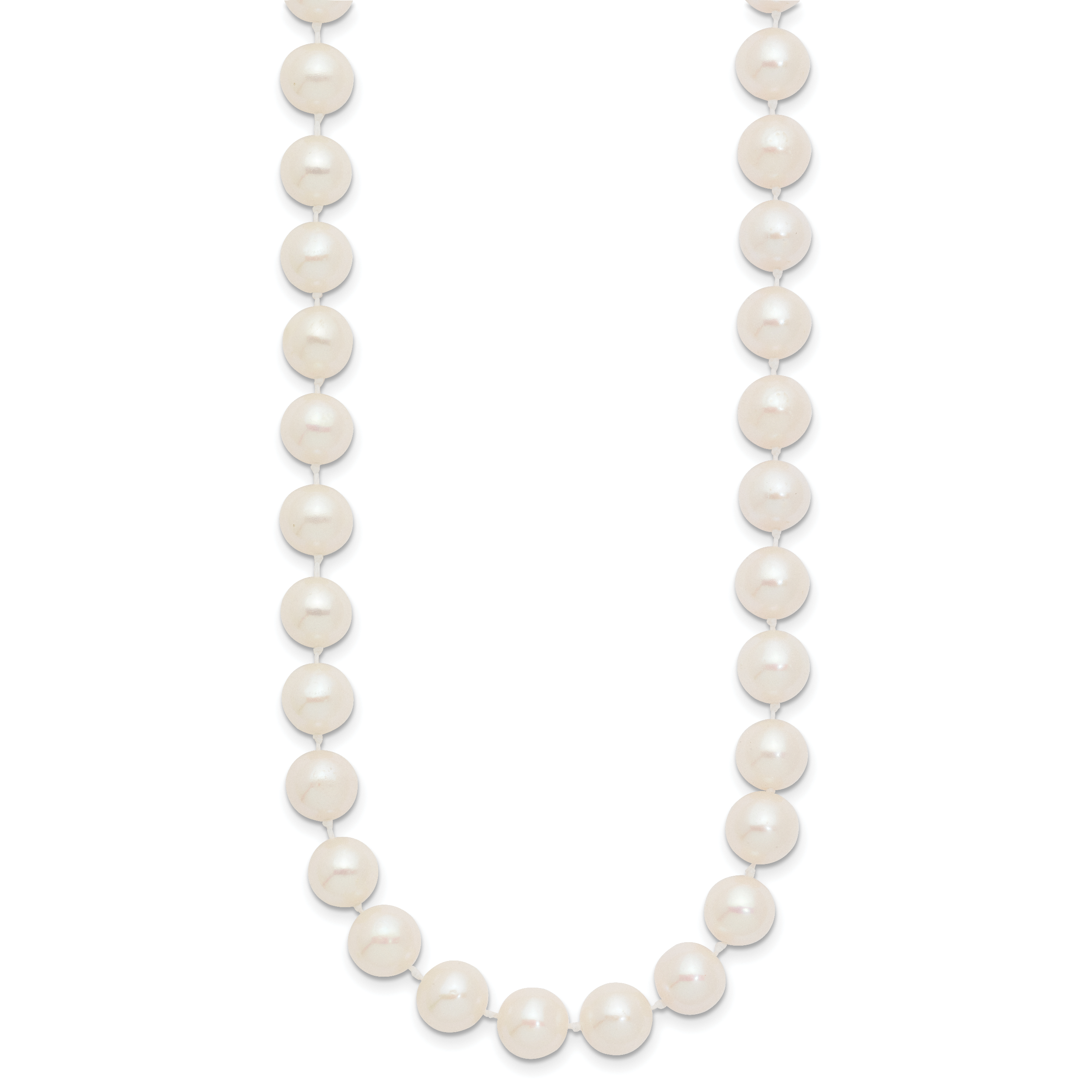 14K Gold Filled 8-9mm White Cultured Freshwater Pearl Necklace