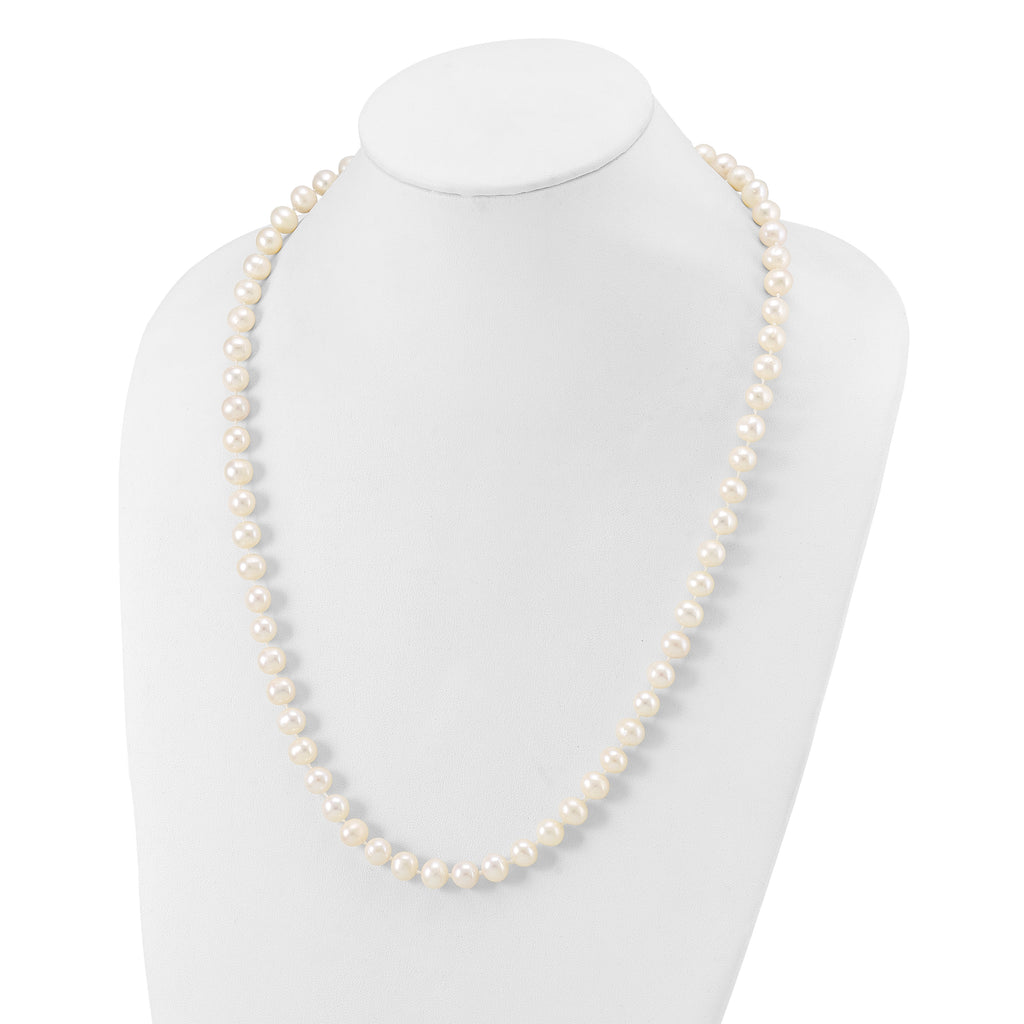 14K Gold Filled 8-9mm White Cultured Freshwater Pearl Necklace