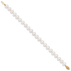 14K Gold Filled 8-9mm White Cultured Freshwater Pearl Necklace - view 2