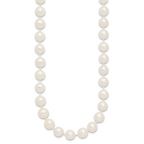 14K Gold Filled 9-10mm White Cultured Freshwater Pearl Necklace