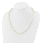 14K Gold Filled 9-10mm White Cultured Freshwater Pearl Necklace
