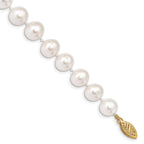 14K Gold Filled 9-10mm White Cultured Freshwater Pearl Necklace by Sophia Jewelers