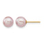 14K Gold Filled 6-7mm Purple Round Cultured Freshwater Pearl Stud Earrings by Sophia Jewelers