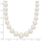 14K Gold Filled 4-8mm Graduated White Cultured Freshwater Pearl Necklace - view 5