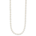 14K Gold Filled 4-5mm White Semi-Round Cultured Freshwater Pearl Necklace