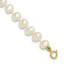14K Gold Filled 5-6mm White Semi-Round Cultured Freshwater Pearl Necklace by Sophia Jewelers