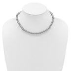 14K Gold-Filled Grey Freshwater Cultured Pearl Necklace 6-7mm