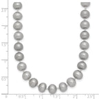 14K Gold-Filled Grey Freshwater Cultured Pearl Necklace 6-7mm