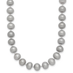 14K Gold-Filled Grey Freshwater Cultured Pearl Necklace 6-7mm