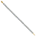 1/20 14K Gold Filled 6-7mm Near Round Grey FWC Pearl Bracelet