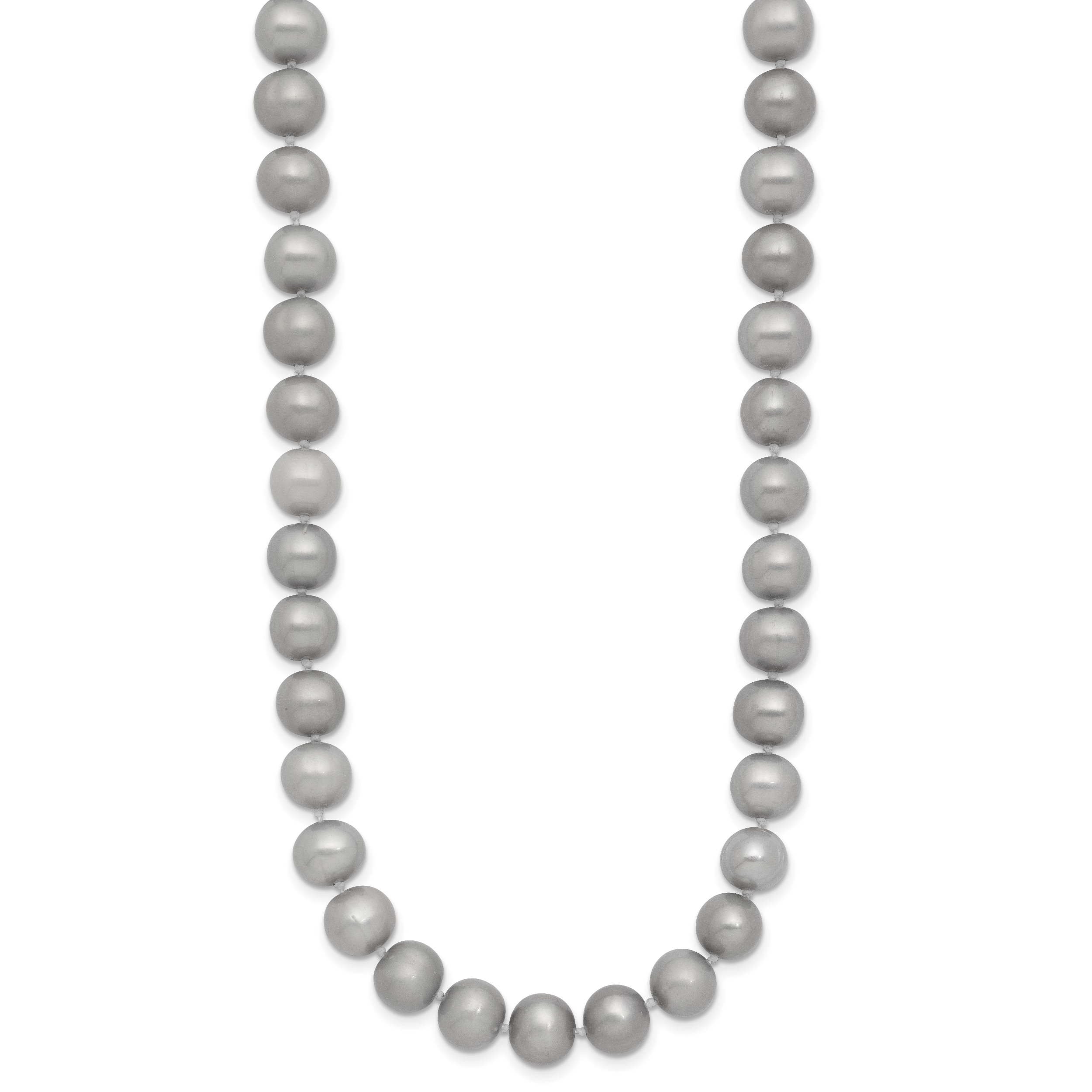 14K Gold Filled 7-8mm Grey Cultured Freshwater Pearl Necklace