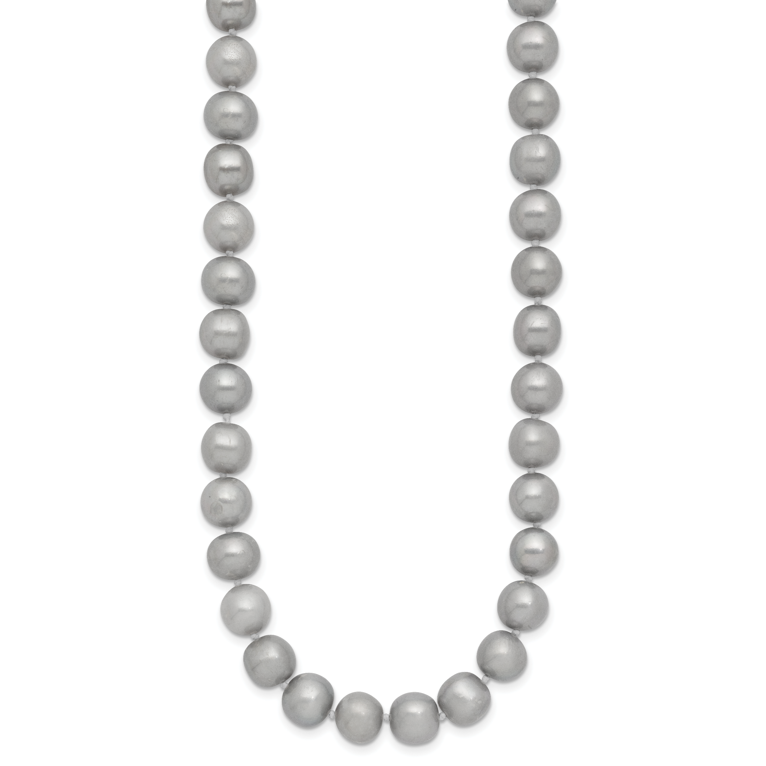 14K Gold Filled 8-9mm Grey Cultured Freshwater Pearl Necklace