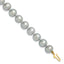 14K Gold Filled 8-9mm Grey Cultured Freshwater Pearl Necklace by Sophia Jewelers