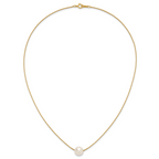 14K Gold Filled 9-10mm White Round Cultured Freshwater Pearl Necklace - view 4