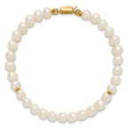 14K Gold Filled 5-6mm White Cultured Freshwater Pearl 2-Strand Necklace - view 4
