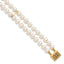14K Gold Filled 5-6mm White Cultured Freshwater Pearl 2-Strand Necklace by Sophia Jewelers