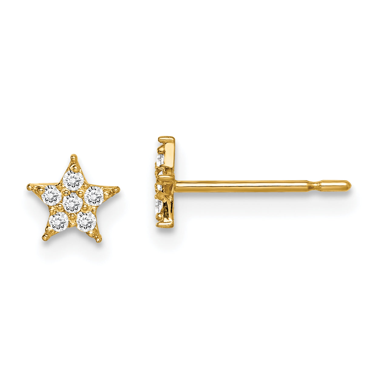 14k Madi K Star CZ Earrings Main image