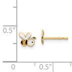 14k Madi K Enamel Bumble Bee Post Earrings