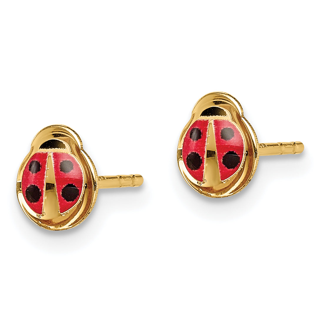 14k Madi K Enamel Ladybug Post Earrings Secondary image