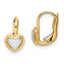 14k Madi K Two-Tone Children's Heart Hoop Earrings