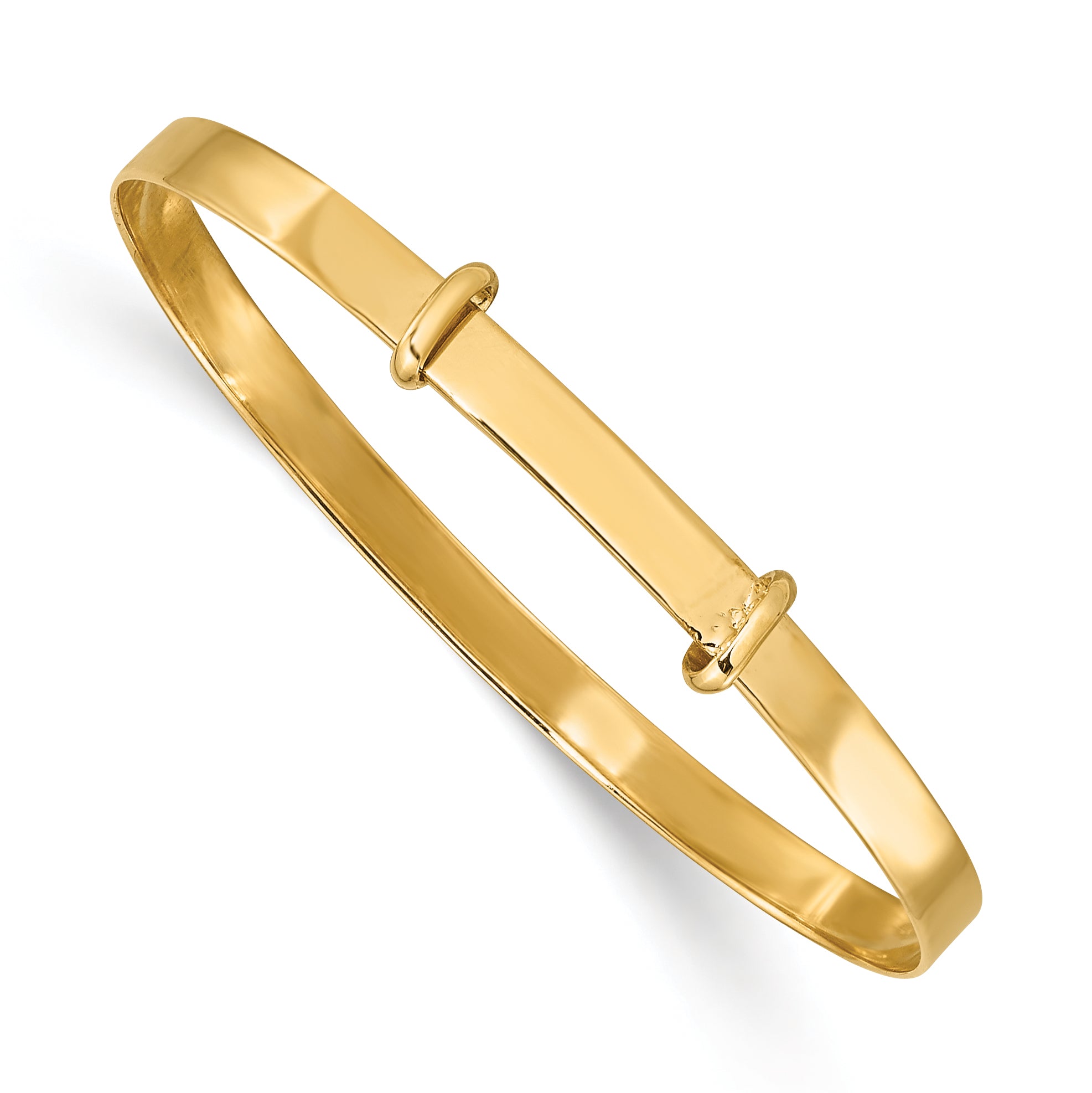 14K Madi K Polished Expandable Baby Bangle Main image