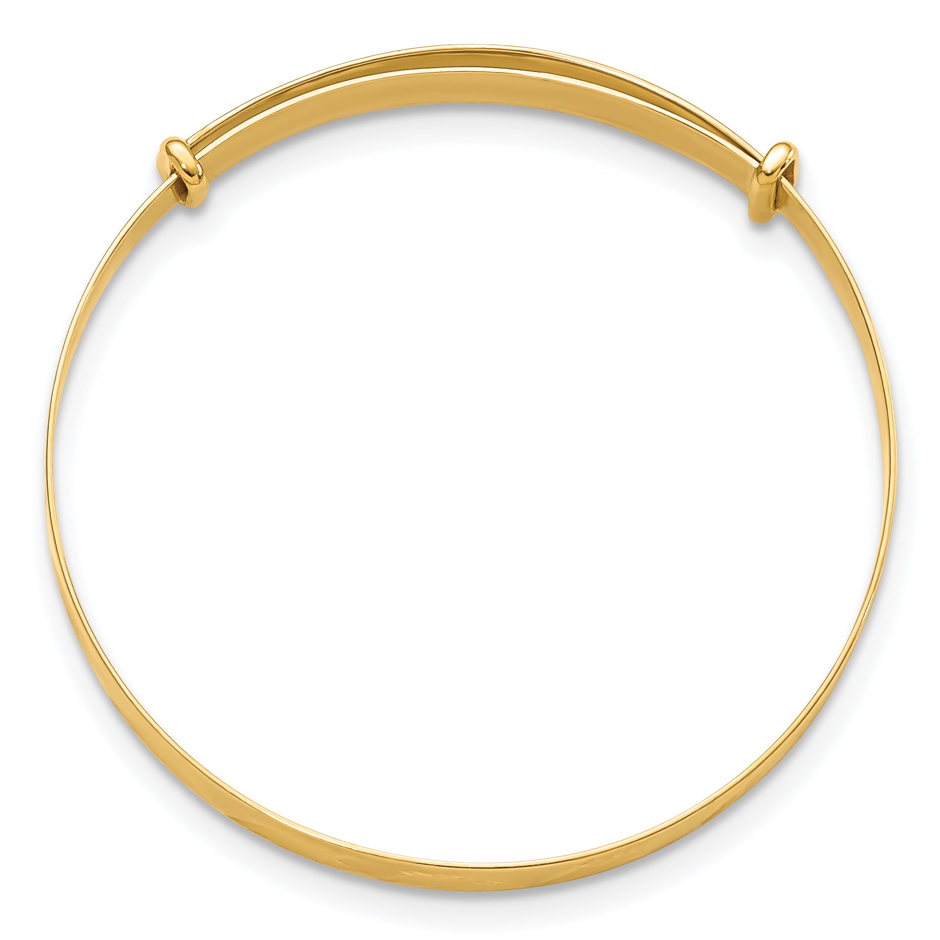 14K Madi K Polished D/C Expandable Baby Bangle Secondary image