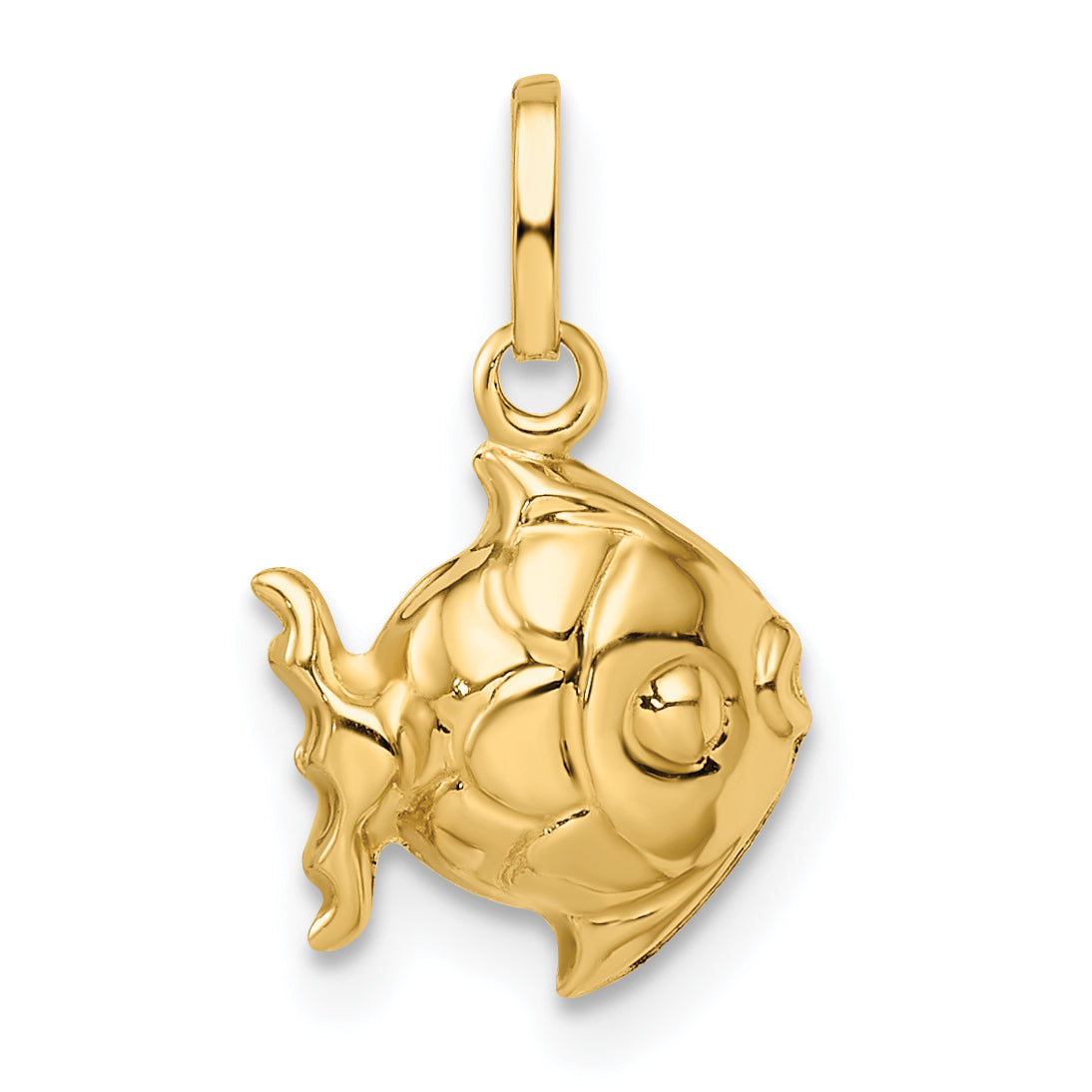 14k Madi K Polished 3-D Fish Pendant Main image