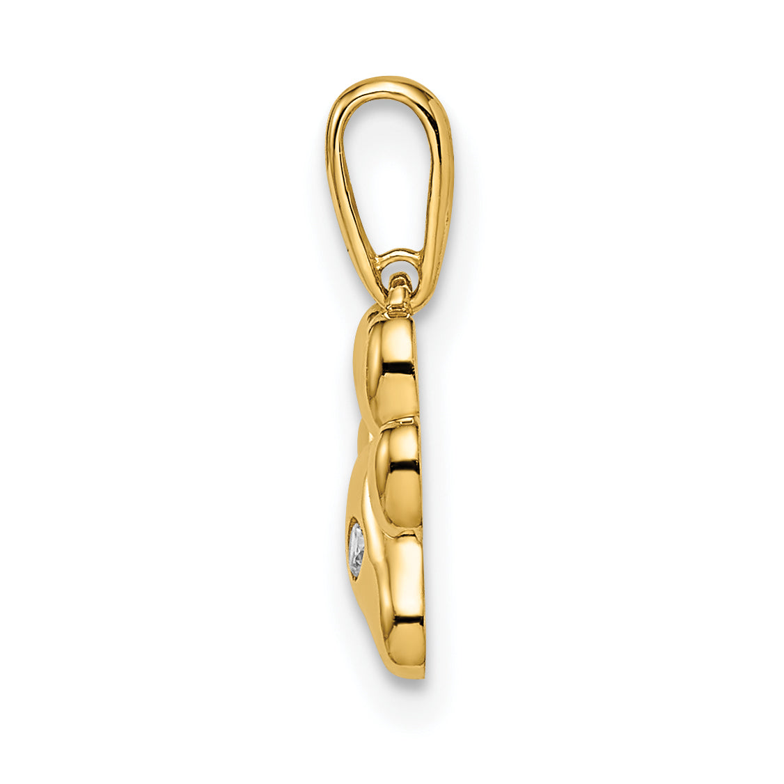 14k Madi K CZ Paw Print Pendant Secondary image