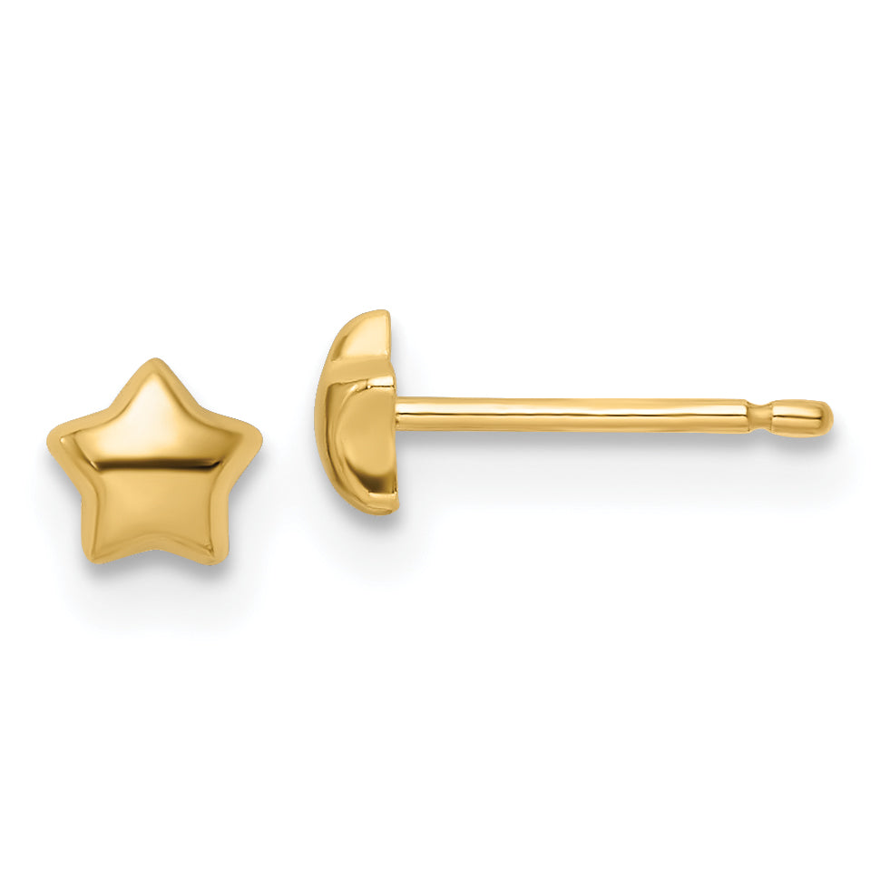 14k Madi K Polished Star Post Earrings Main image