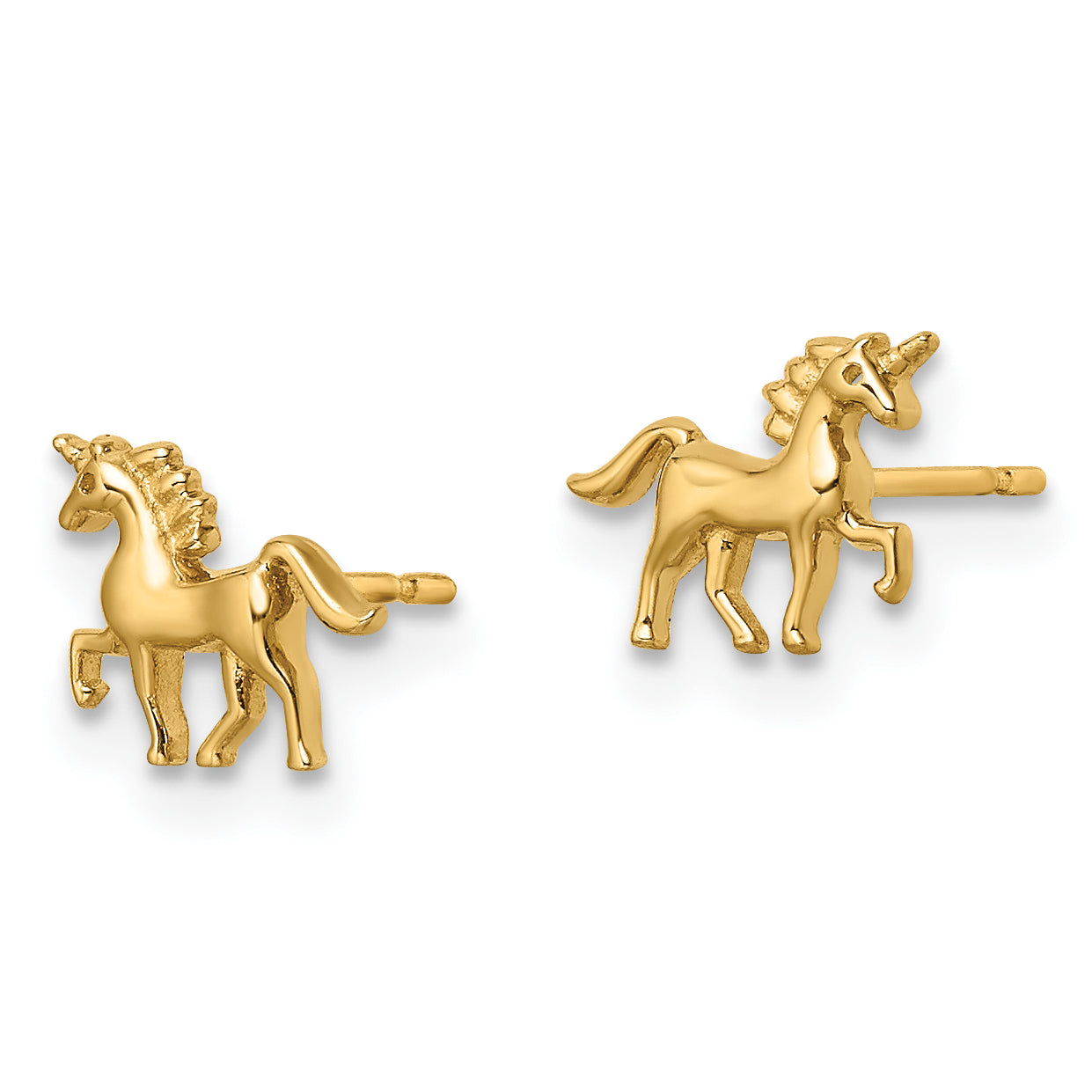 14k Madi K Unicorn Post Earrings Secondary image