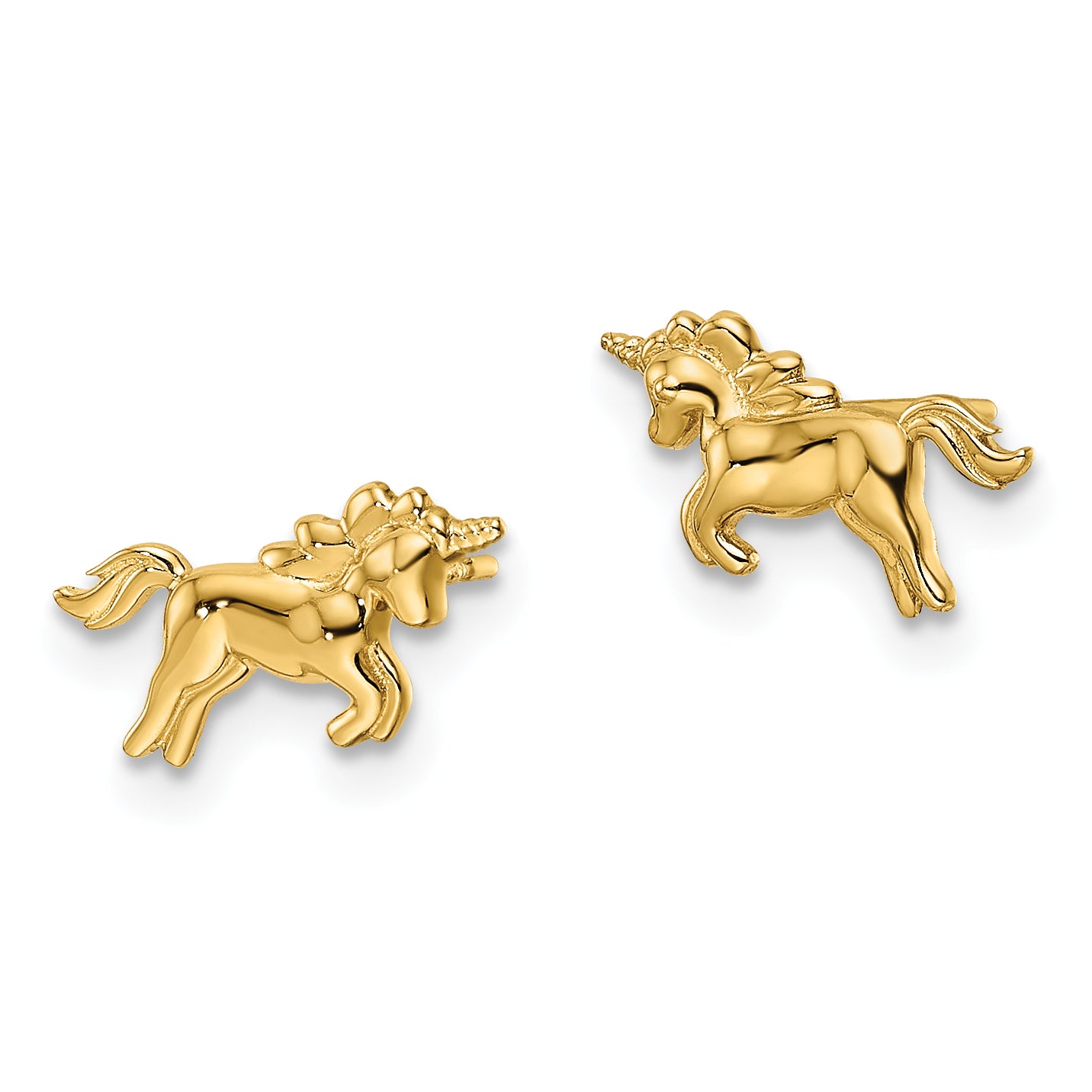 14k Madi K Unicorn Post Earrings Secondary image