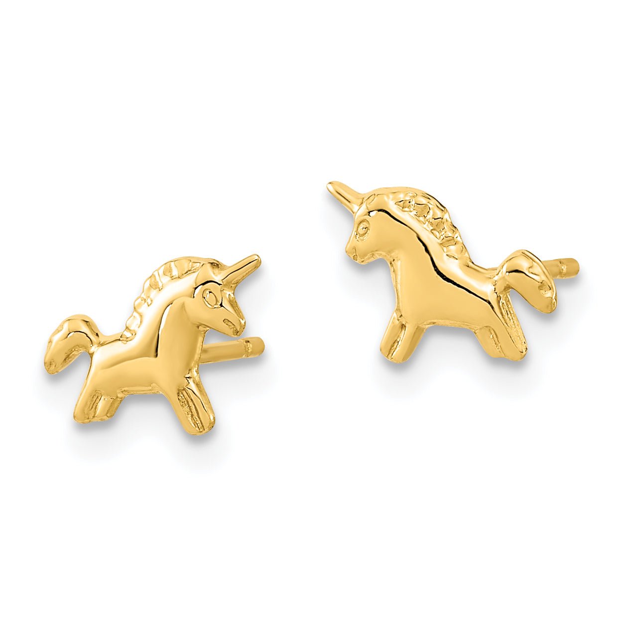 14K Madi K Polished Unicorn Post Earrings Secondary image