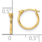 14K Madi K Polished Hoop Earrings