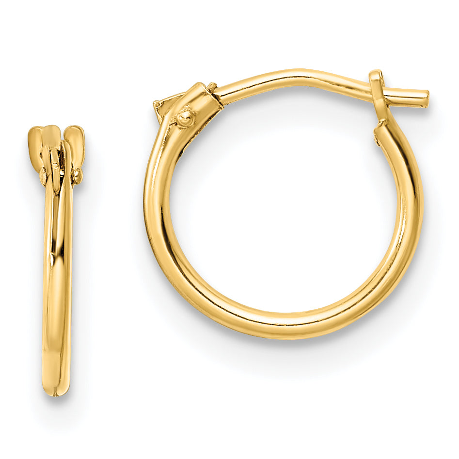 14K Madi K Polished Hoop Earrings Main image