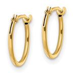 14K Madi K Polished Hinged Hoop Earrings