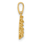 14k Madi K Polished Snowman Childrens Charm / Pendant