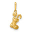 14k Madi K Polished Christmas Stocking with Candy Childrens Charm / Pendant