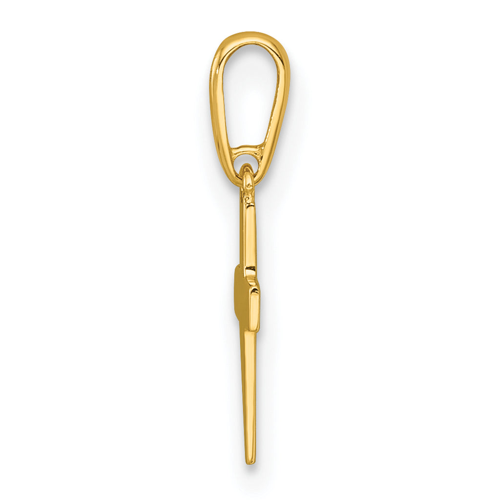 14k Madi K Polished Cross Childrens Charm / Pendant