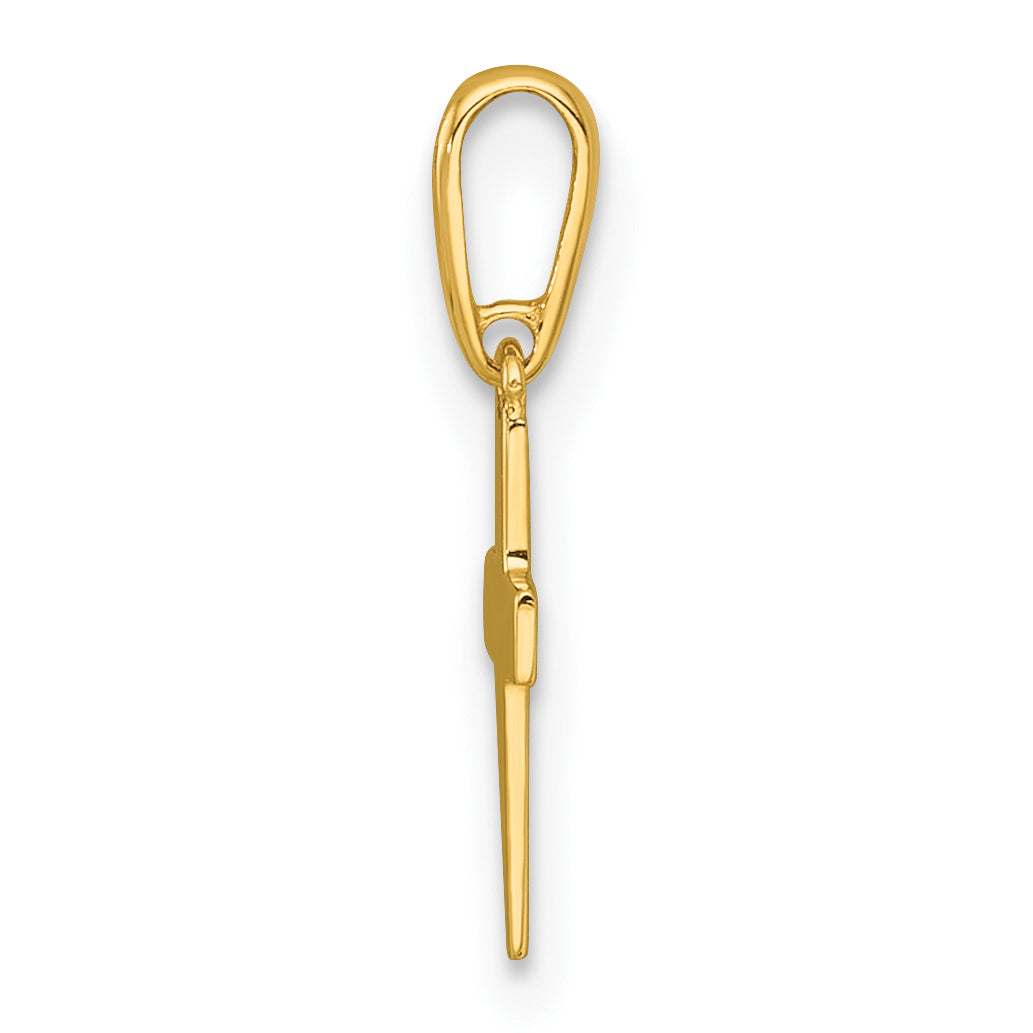 14k Madi K Polished Cross Childrens Charm / Pendant
