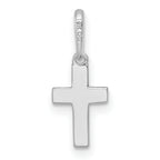 14K White Gold Madi K Polished Cross Childrens Charm / Pendant