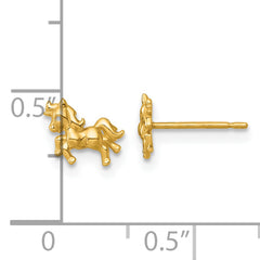 14k Madi K Polished Unicorn Childrens Post Earrings