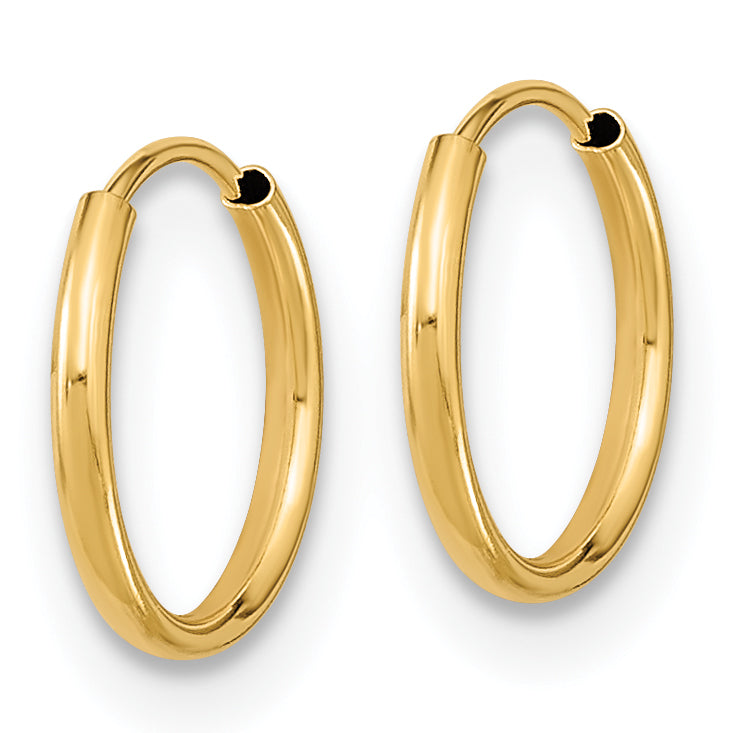 14k Madi K Endless Hoop Earrings Secondary image