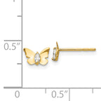 14k Madi K CZ Butterfly Baby Post Earrings