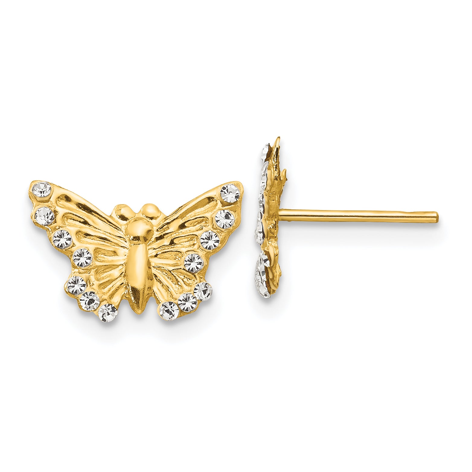 14k Madi K CZ Butterfly Post Earrings Main image