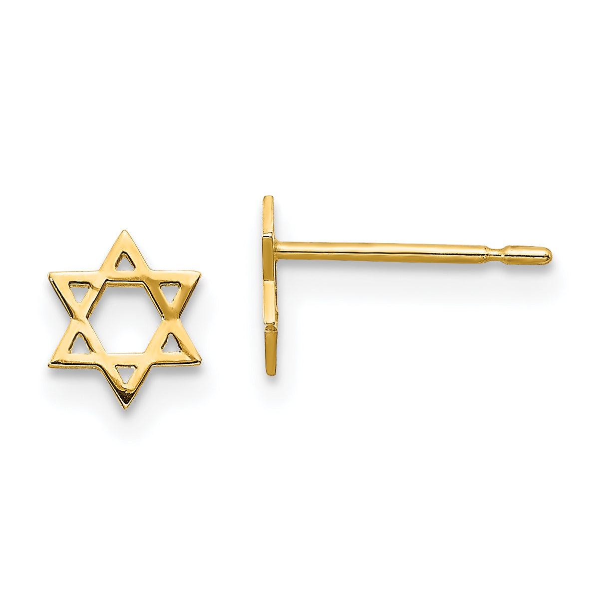 14k Madi K Children's Star of David Post Earrings Main image