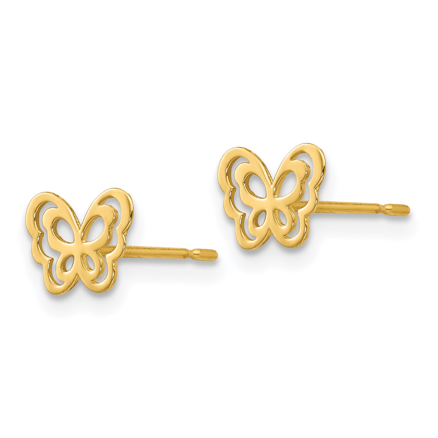 14k Madi K Children's Butterfly Post Earrings Secondary image