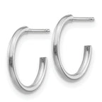 14k White Gold Madi K Hoop Earrings