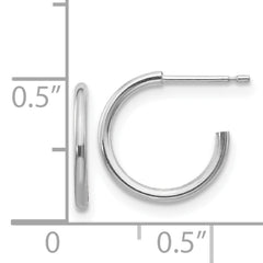 14k White Gold Madi K Hoop Earrings