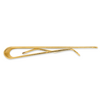 Gold-plated Kelly Waters Star Cut .001ct. Diamond Money Clip